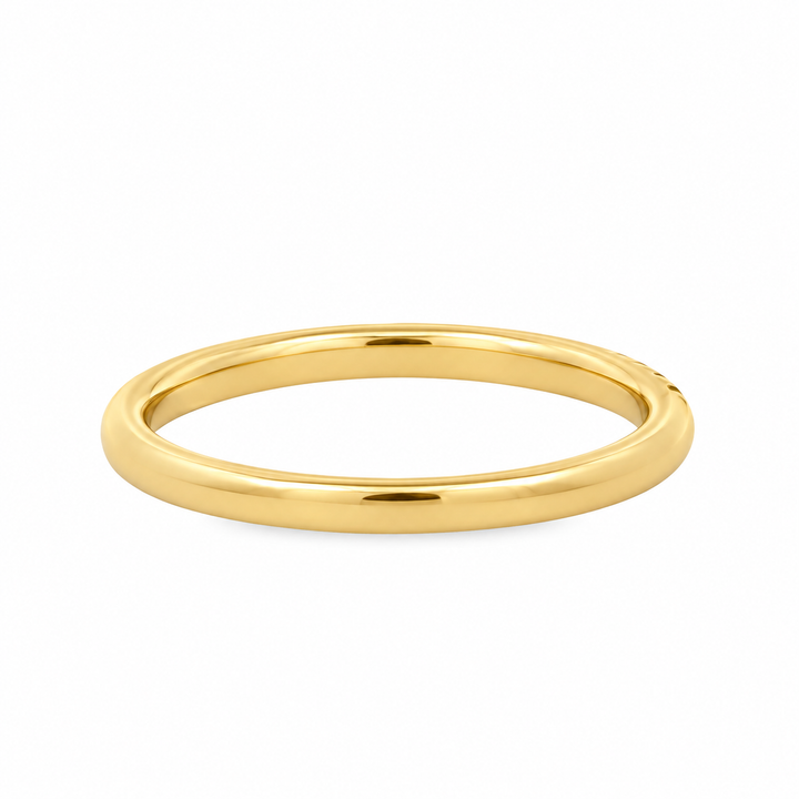 Estate 14K Yellow Gold 0.51CTW Round Diamond Wedding Band