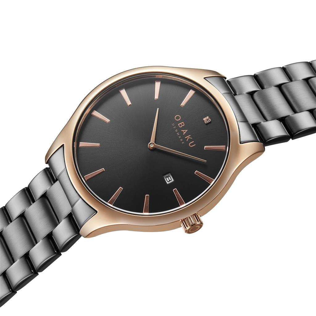 Vibe Diamant Ink Men's Watch by Obaku