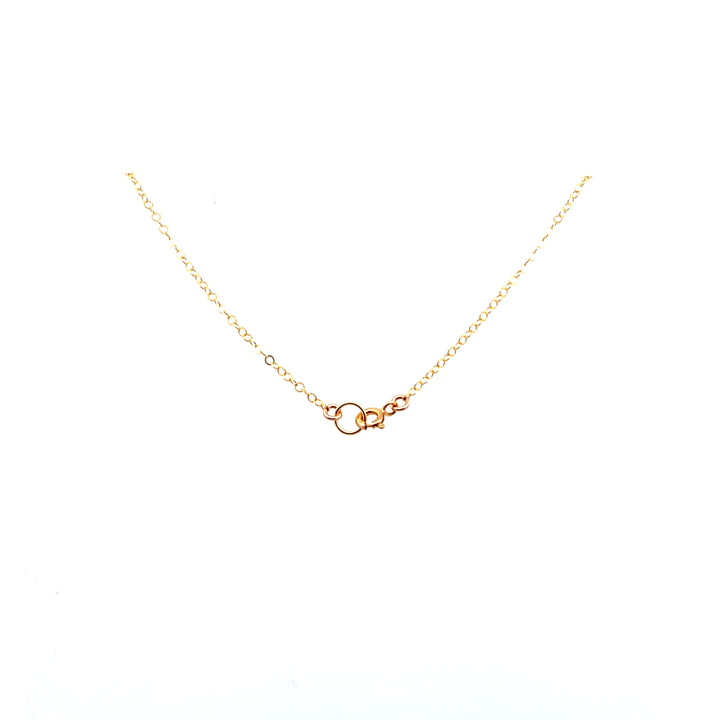 Yellow Gold Filled Black Onyx Triple Bar Station Necklace