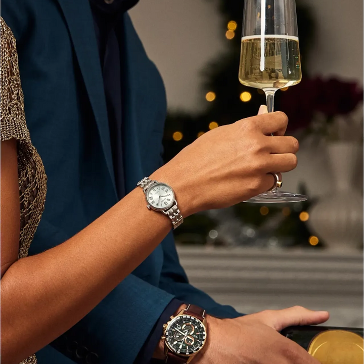 Stainless Steel Eco Drive Classic Coin Edge Watch by Citizen