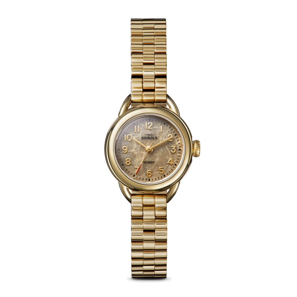 Shinola Runabout 3H 25mm Petoskey Women's Gold-Tone Watch