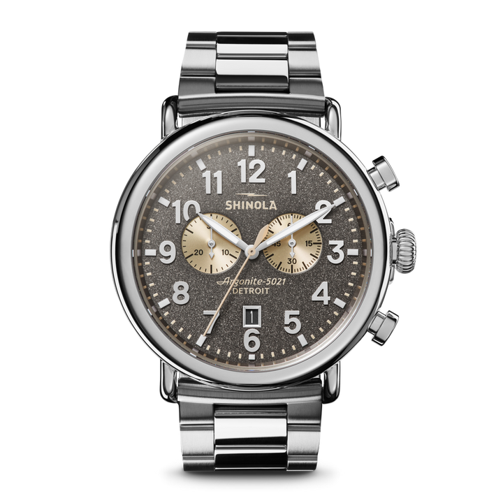 Shinola Runwell 47mm Cool Grey Chronograph Stainless Steel Men's Watch
