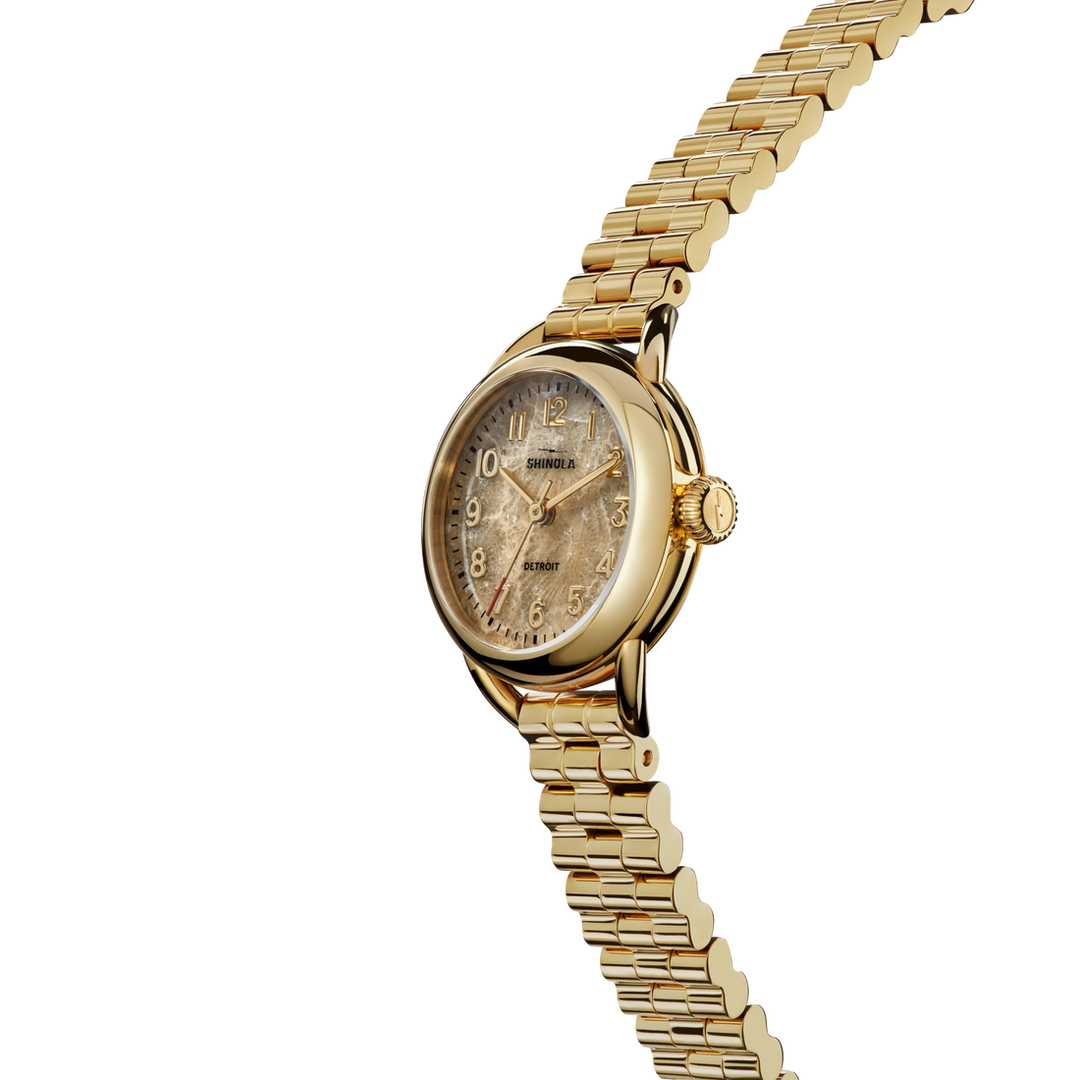 Shinola Runabout 3H 25mm Petoskey Women's Gold-Tone Watch