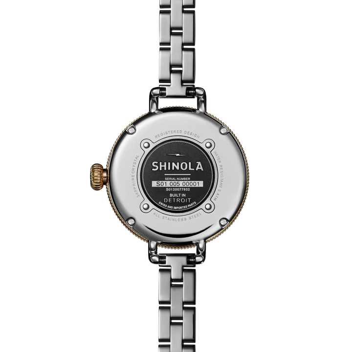 Shinola Birdy 3HD 34mm Mother-of-Pearl Two-Tone Women's Watch