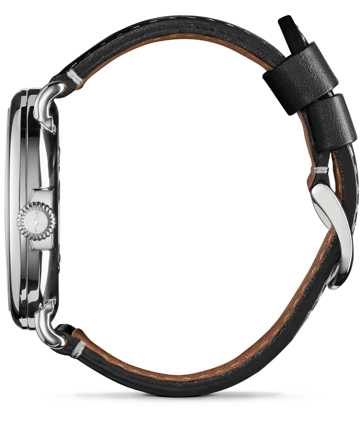 Shinola Runwell 47mm Black Dial Leather Strap Men's Watch