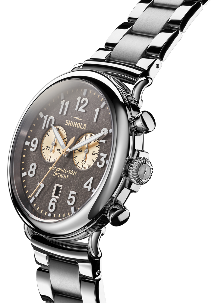 Shinola Runwell 47mm Cool Grey Chronograph Stainless Steel Men's Watch