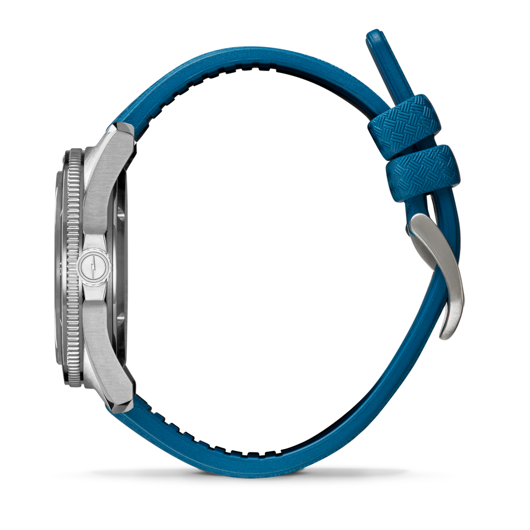 Shinola Duck 40mm Blue Dial Blue Rubber Strap Men's Watch