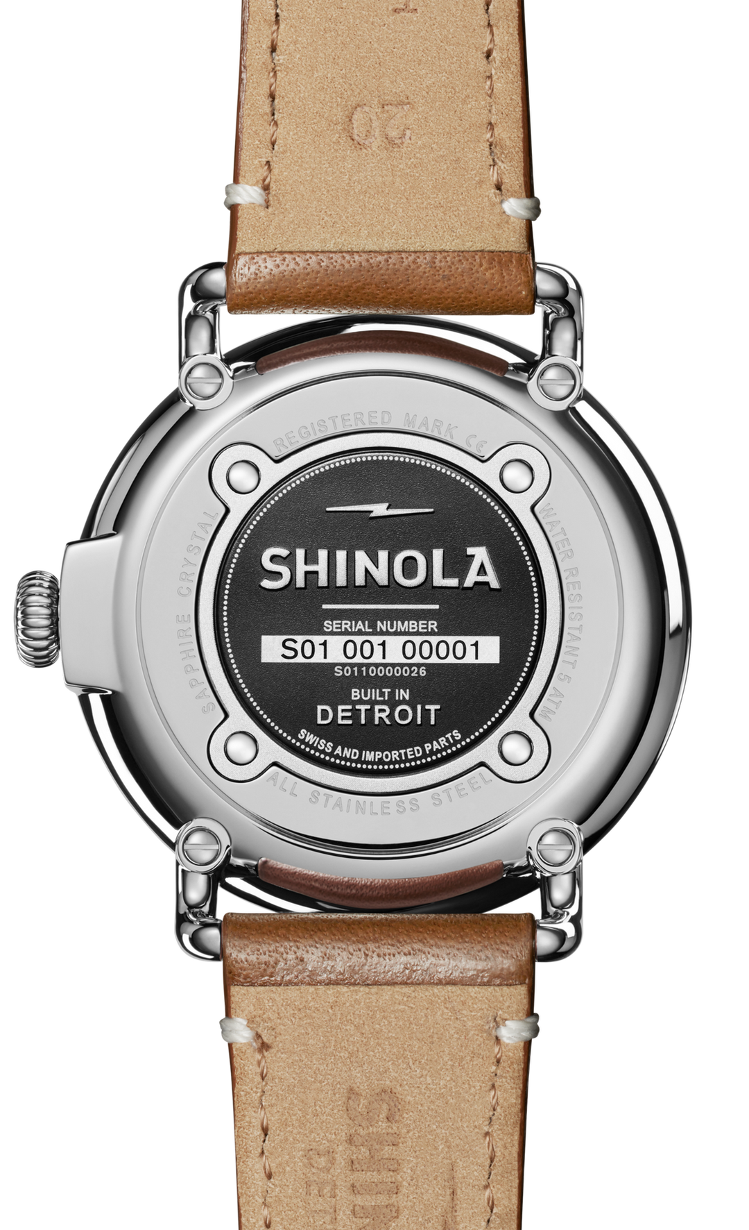 Shinola Runwell 41mm Green Dial Tan Leather Strap Men's Watch