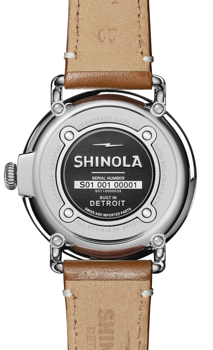 Shinola Runwell 41mm Green Dial Tan Leather Strap Men's Watch