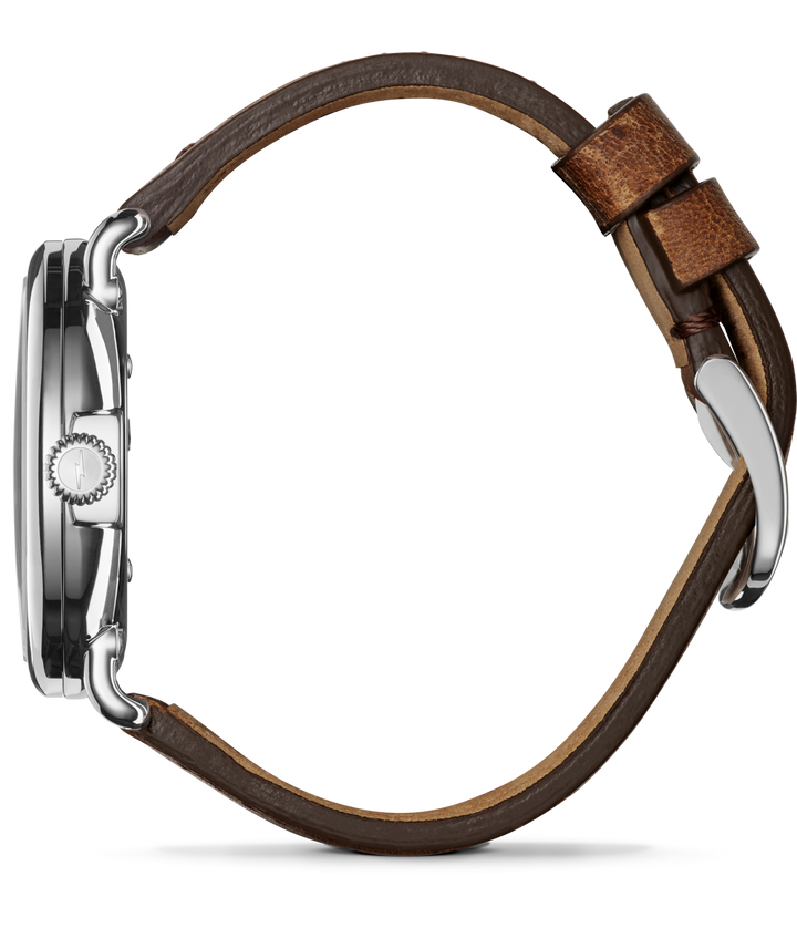 Shinola Runwell 41mm Blue Dial Tan Leather Strap Men's Watch