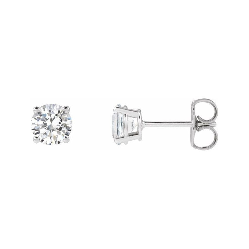 Sterling Silver 1.00ctw Lab Grown Diamond Stud Earrings