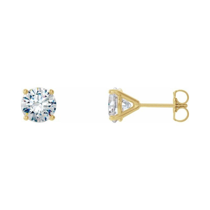 14K Yellow Gold 3.00CTW Lab Grown Diamond Stud Earrings