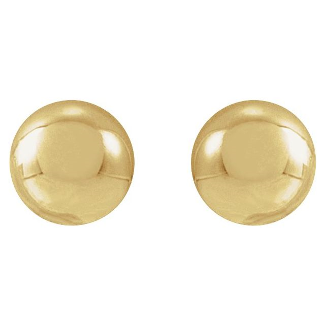 14KT Yellow Gold Filled Ball Stud Earrings