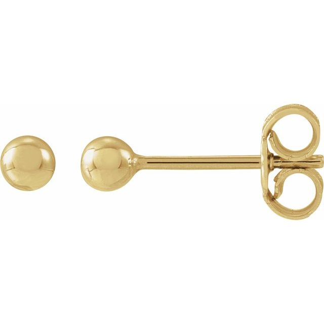 14KT Yellow Gold Filled Ball Stud Earrings