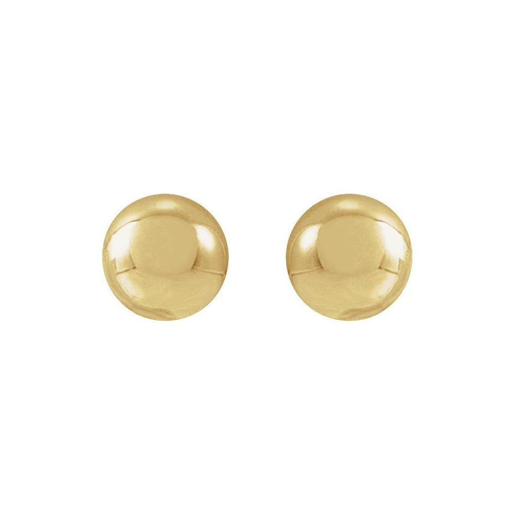 14K Yellow Gold Filled 3MM Ball Stud Earrings