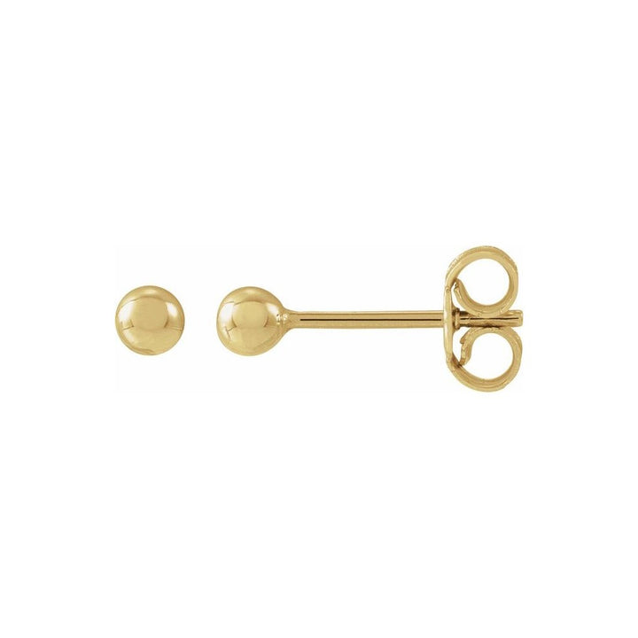 14K Yellow Gold Filled 3MM Ball Stud Earrings