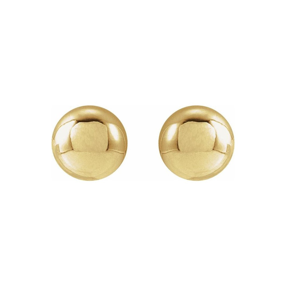 14K Yellow Gold Filled 5MM Ball Stud Earrings