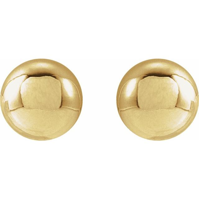 14KT Yellow Gold Filled Ball Stud Earrings