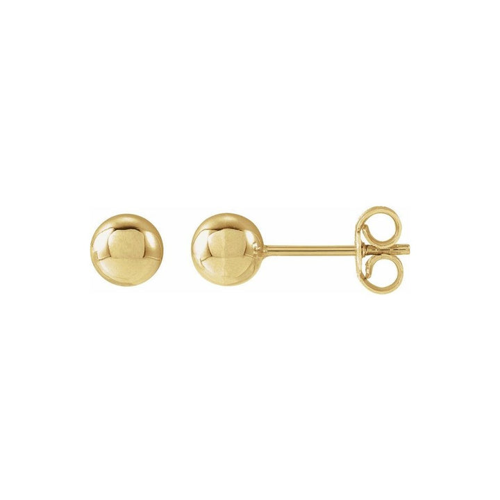 14K Yellow Gold Filled 5MM Ball Stud Earrings