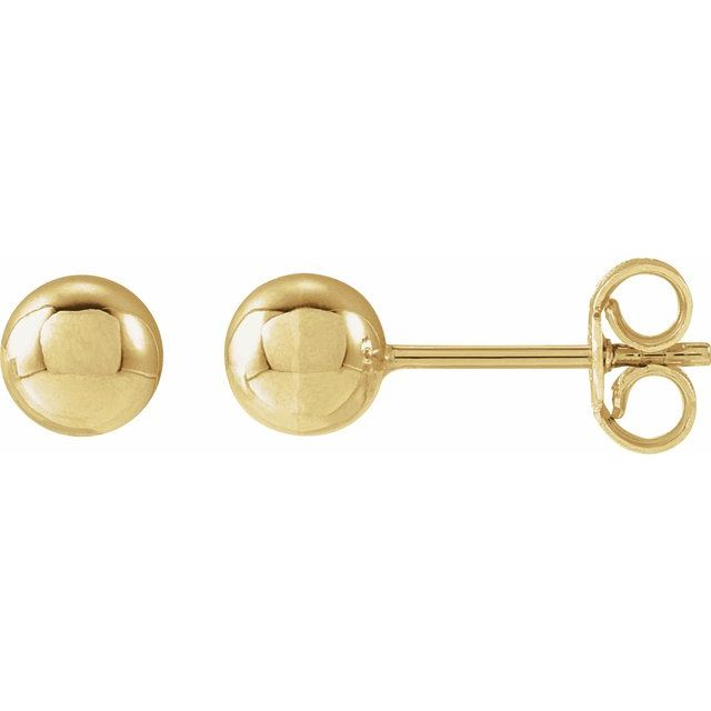 14KT Yellow Gold Filled Ball Stud Earrings