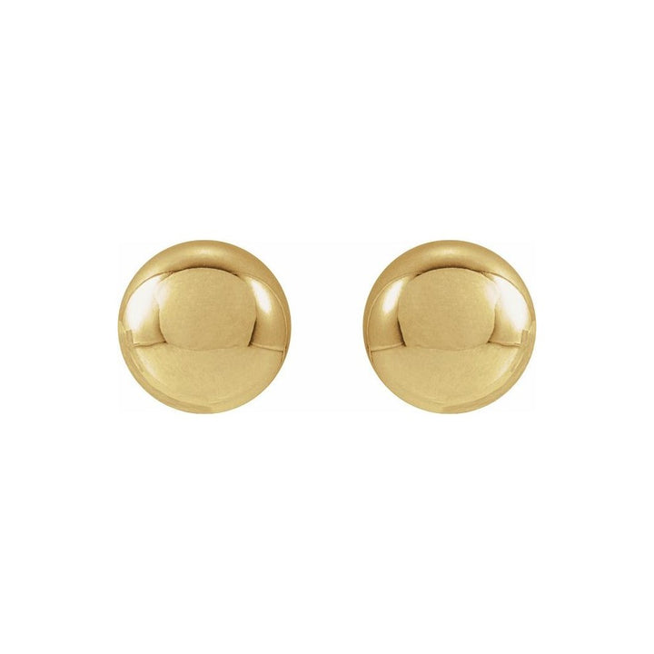 14K Yellow Gold Filled 6MM Ball Stud Earrings
