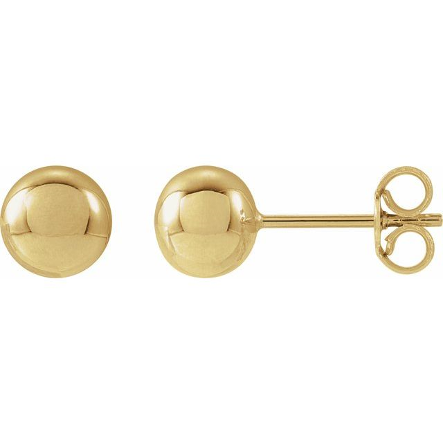 14KT Yellow Gold Filled Ball Stud Earrings
