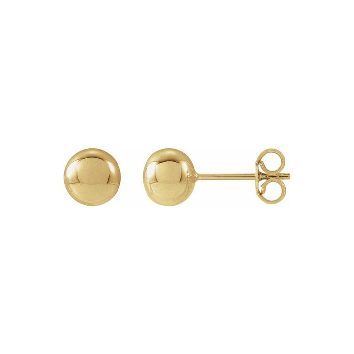 14K Yellow Gold Filled 6MM Ball Stud Earrings