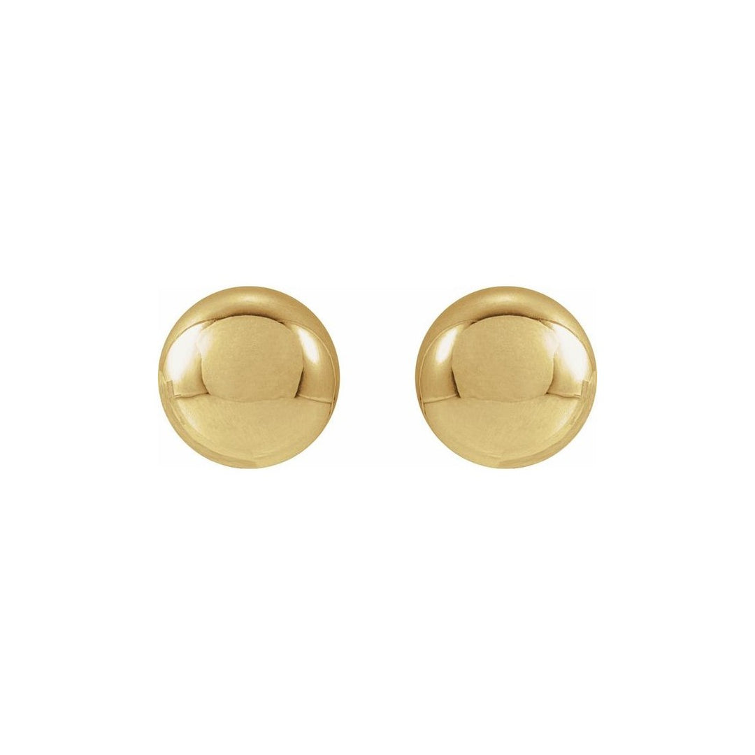 14K Yellow Gold Filled 6MM Ball Stud Earrings