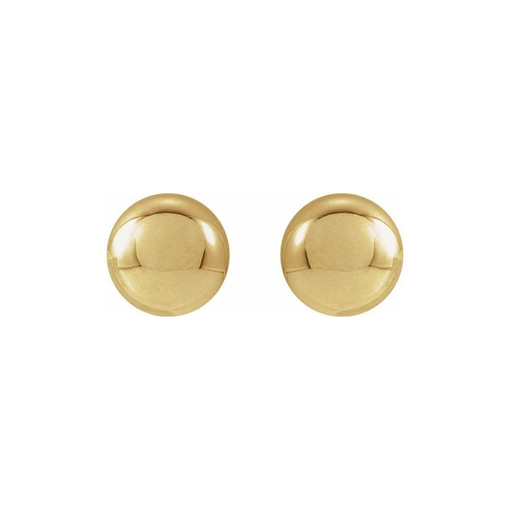 14K Yellow Gold Filled 6MM Ball Stud Earrings