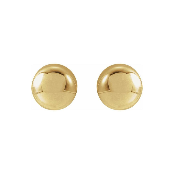 14K Yellow Gold Filled 7MM Ball Stud Earrings