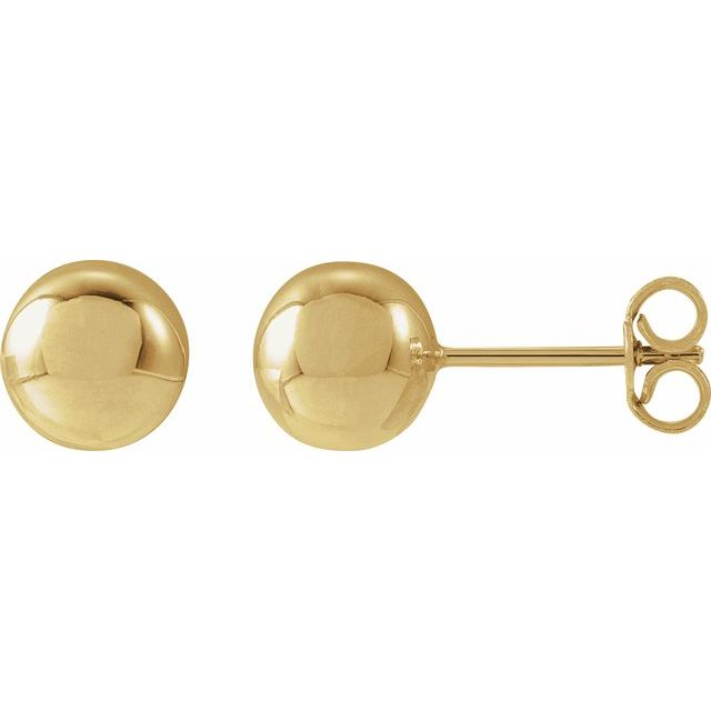 14KT Yellow Gold Filled Ball Stud Earrings