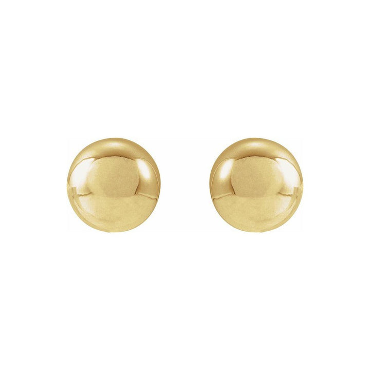 14K Yellow Gold Filled 8MM Ball Stud Earrings