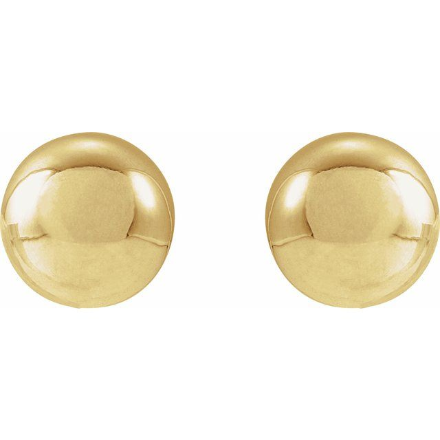 14KT Yellow Gold Filled Ball Stud Earrings