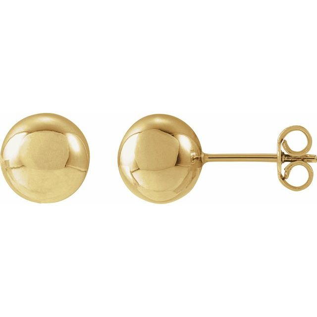 14KT Yellow Gold Filled Ball Stud Earrings