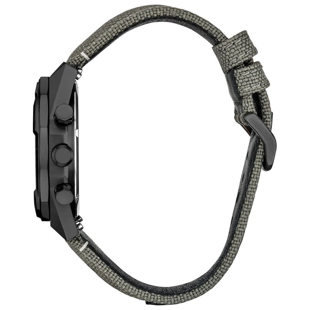 Gray Stainless Steel Eco Drive Nighthawk Chrono Watch by Citizen