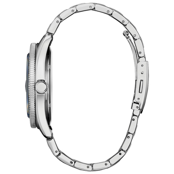 Stainless Steel Eco Drive Blue Terra Force Watch by Citizen