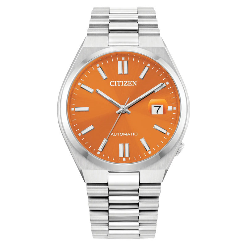 Stainless Steel Automatic Orange Tsuyosa Watch by Citizen