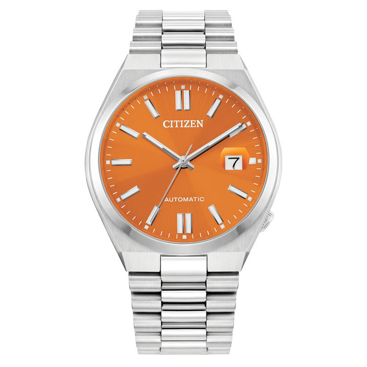 Stainless Steel Automatic Orange Tsuyosa Watch by Citizen