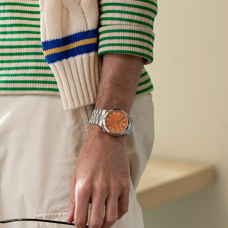 Stainless Steel Automatic Orange Tsuyosa Watch by Citizen