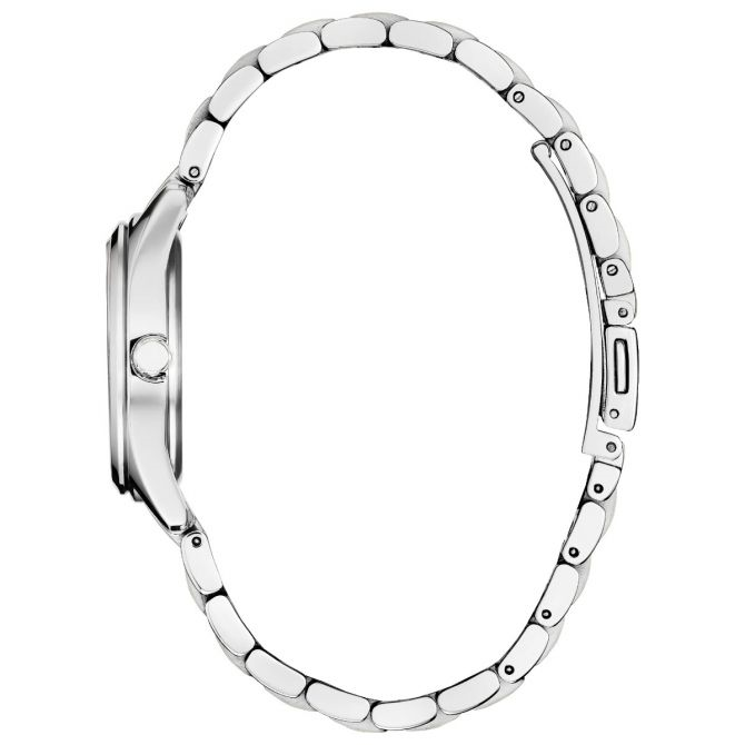 Stainless Steel Eco Drive Raspberry Peyten Bracelet Watch by Citizen
