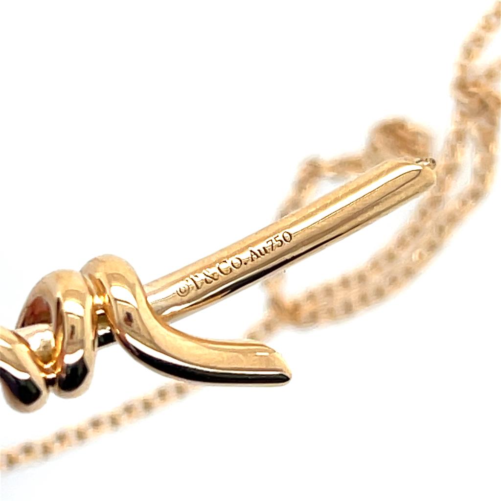 Estate 18K Rose Gold Tiffany & Co. Knot Necklace