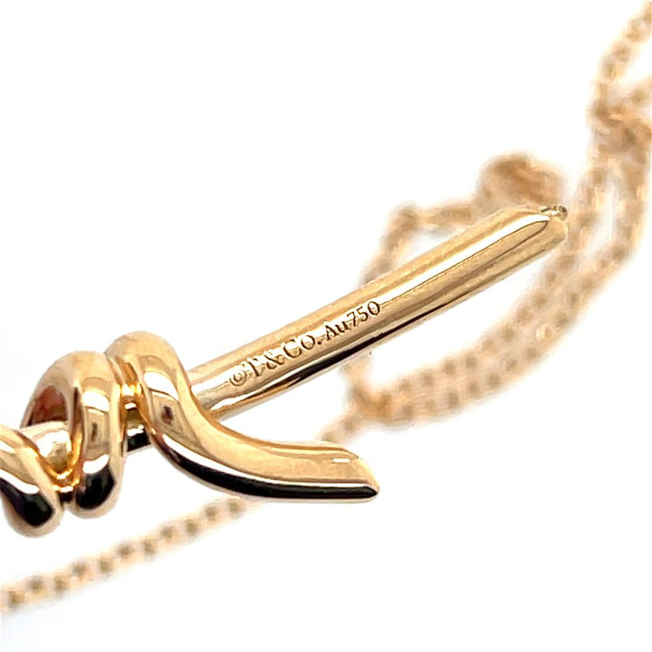 Estate 18K Rose Gold Tiffany & Co. Knot Necklace