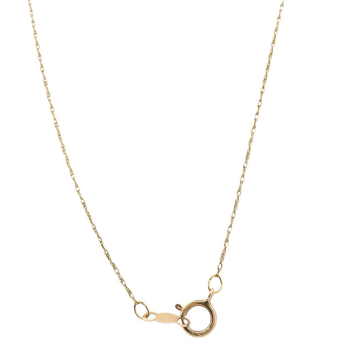 Estate 10K Yellow Gold Wheat Chain Necklace - 20" Delicate Design