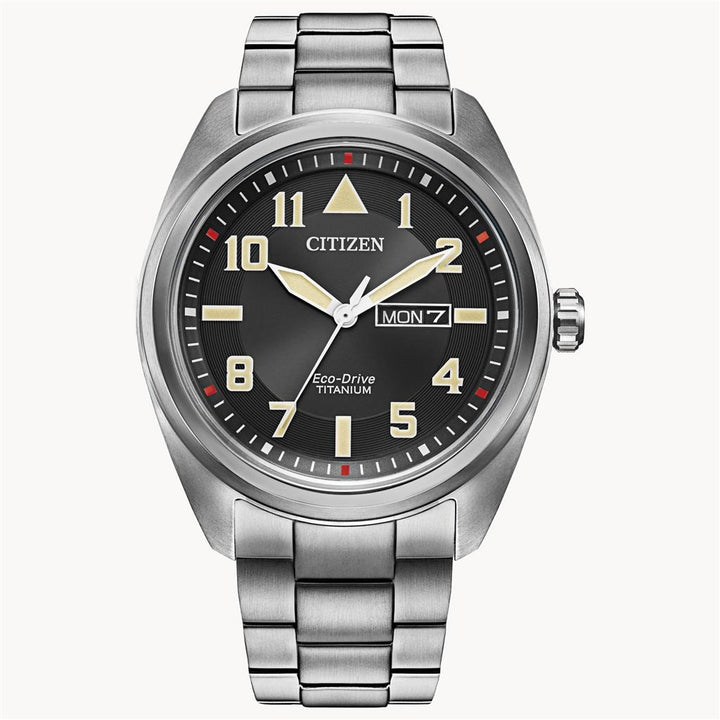 Super Titaniuml Eco Drive Garrison Men's Watch by Citizen