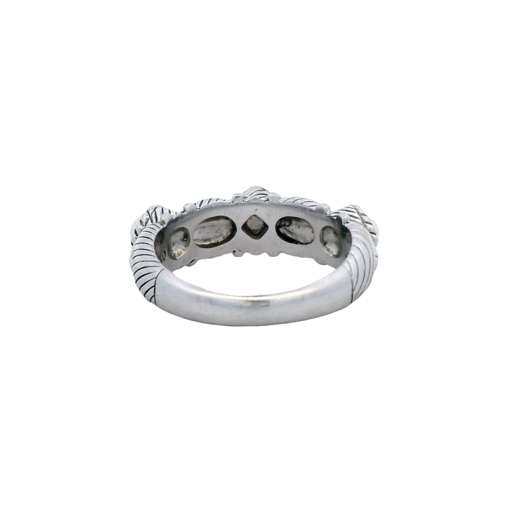 Estate Sterling Silver Freshwater Pearl Judith Ripka Ring