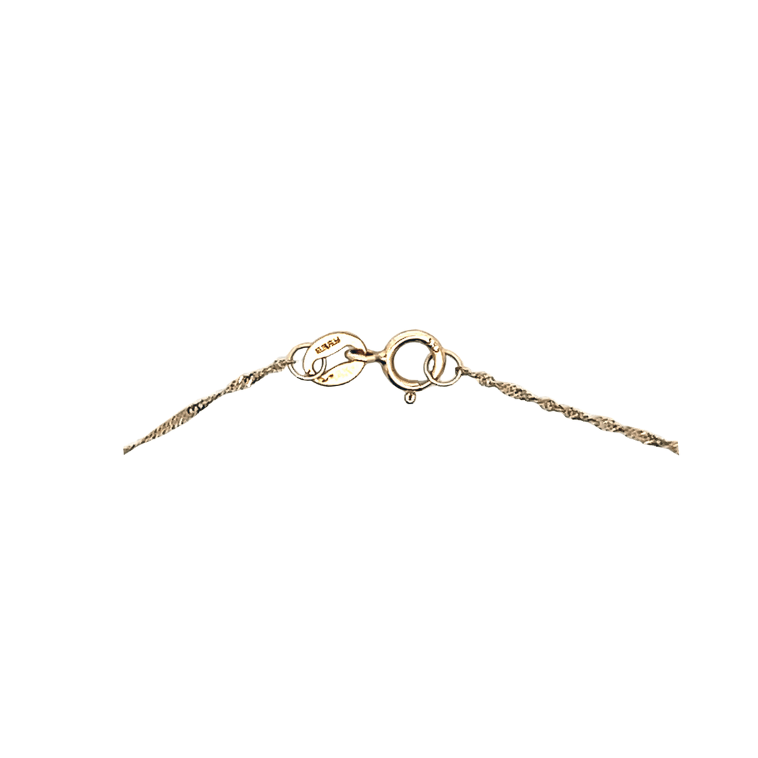 Estate 14K Yellow Gold 0.22CTW Diamond & Pearl Station Bracelet by Effy