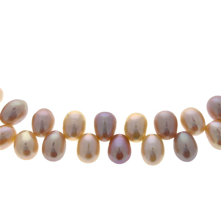 Estate Gold Filled 6mm Pink Pearl Necklace