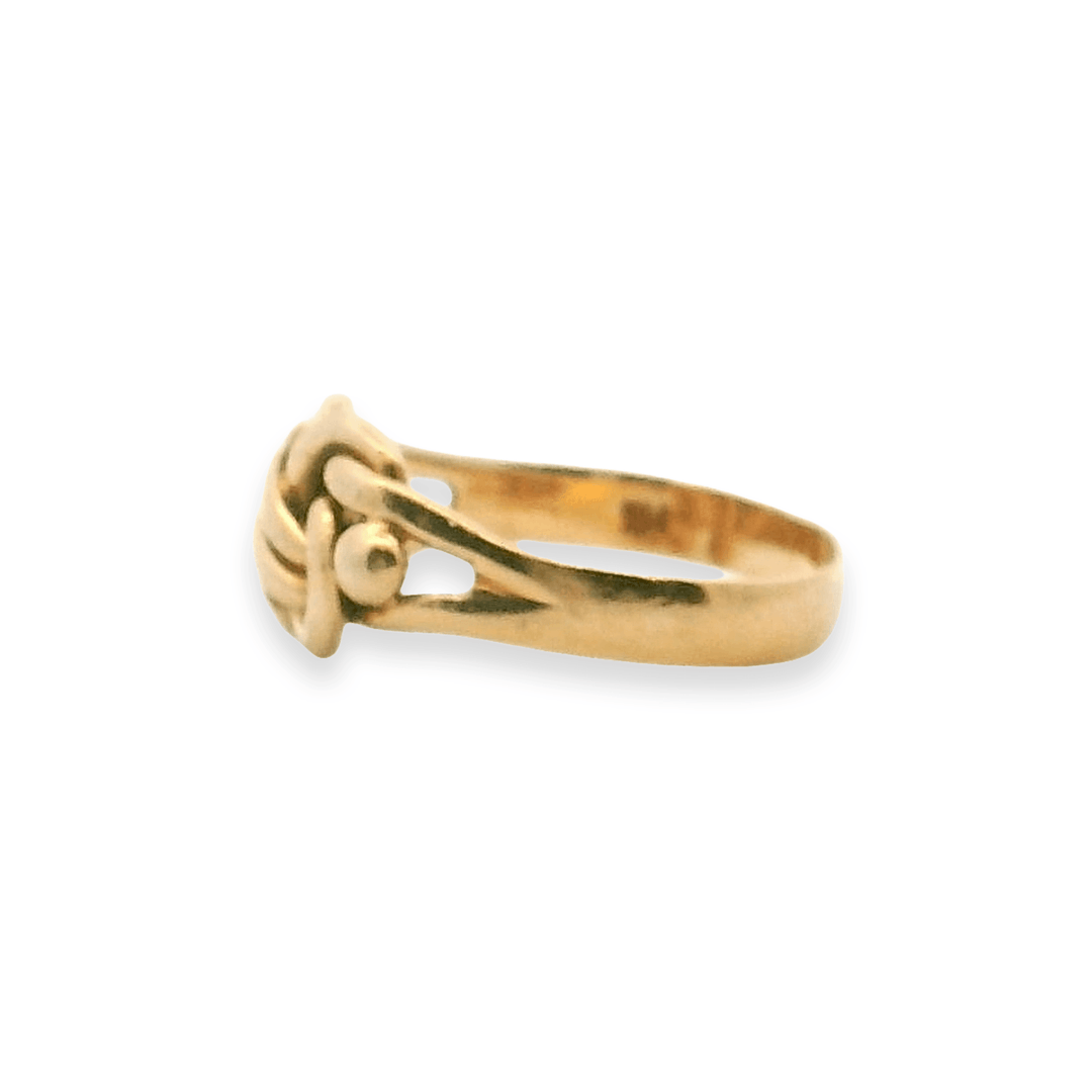 Estate 14K Yellow Gold Antique Edwardian Love Knot Ring