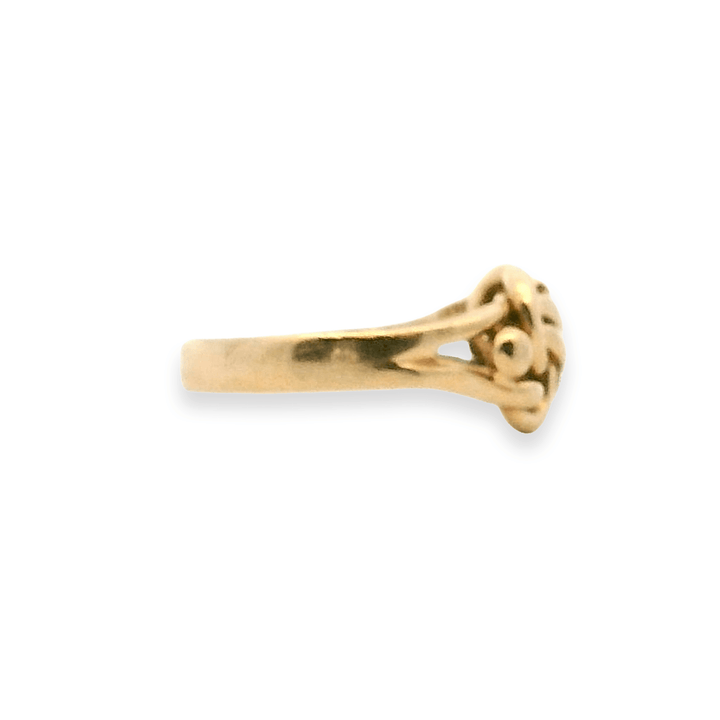 Estate 14K Yellow Gold Antique Edwardian Love Knot Ring