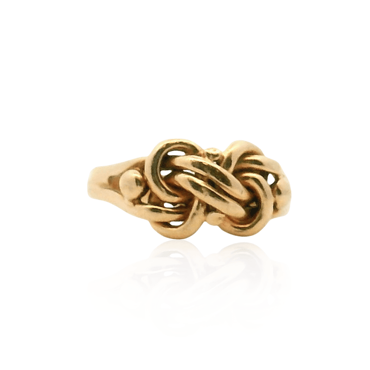 Estate 14K Yellow Gold Antique Edwardian Love Knot Ring